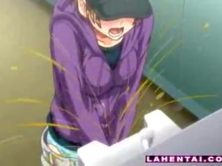 Manga adolescent na the toaleta