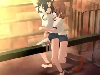 Anime kjønn klipp slave blir seksuelt torturert i 3d anime