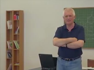 College Students Fuck Their professor in Classroom.